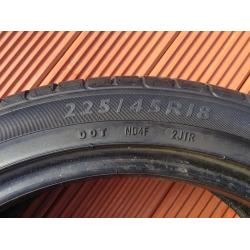 Dunlop SP Sport 225 X. 45R X 18" Car Tyre