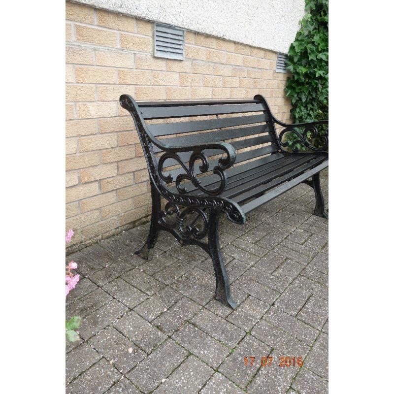 Garden bench and table set