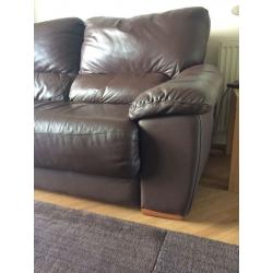 2 and 3 seater leather sofas for sale