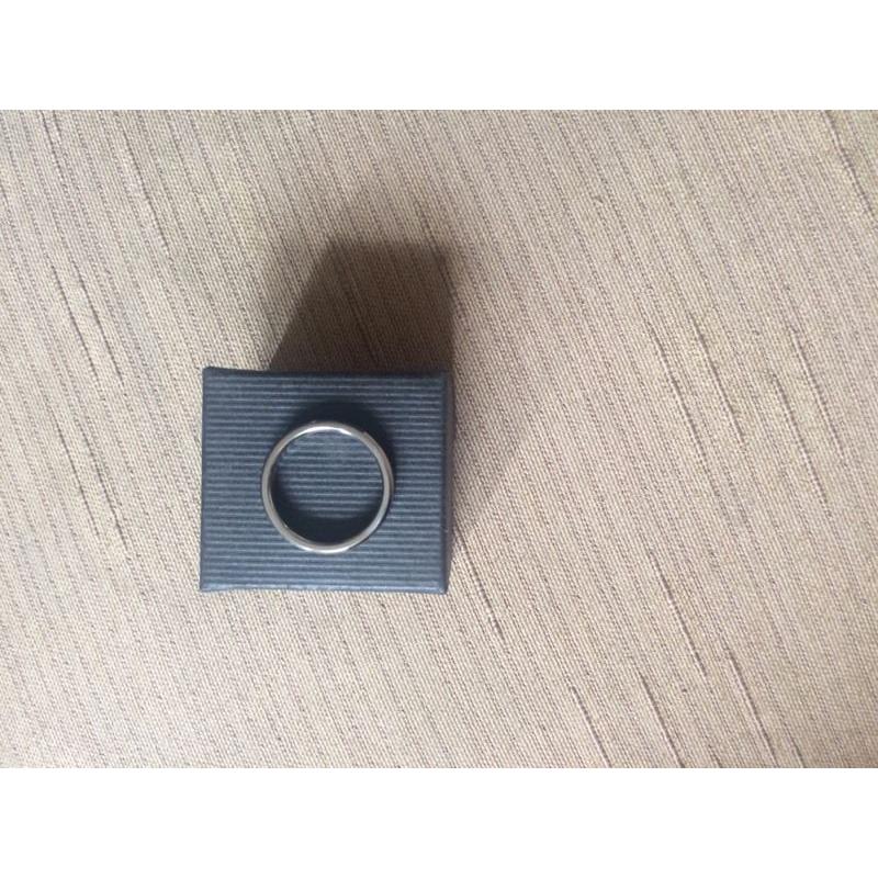 Titanium wedding ring