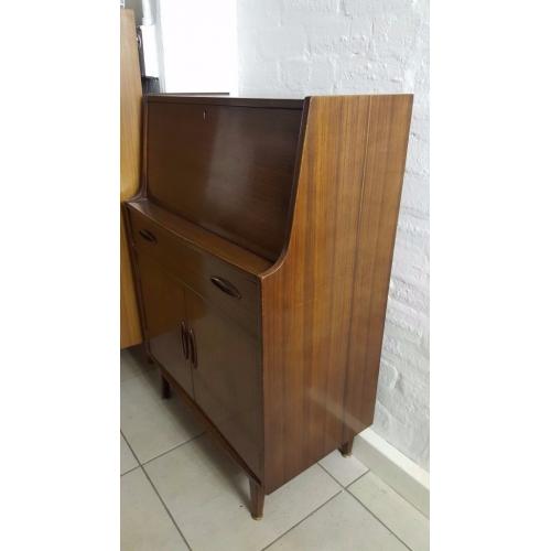 Beautiful Solid Wood Writing Bureau . Danish Style. 1960s 1970s