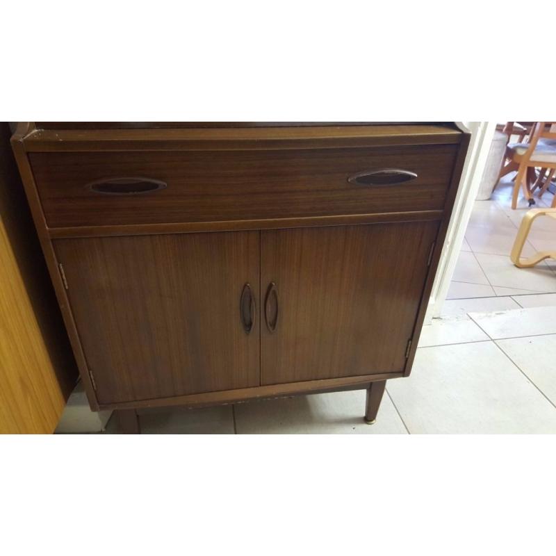 Beautiful Solid Wood Writing Bureau . Danish Style. 1960s 1970s