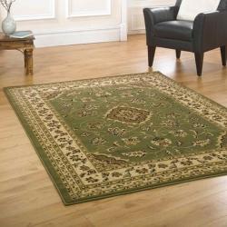 Traditional green rug