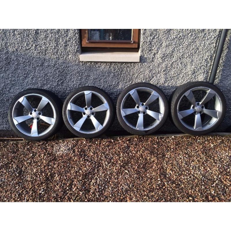 19" Rotor Alloy Wheels with Tyres (AUDI) 255/35 ZR19