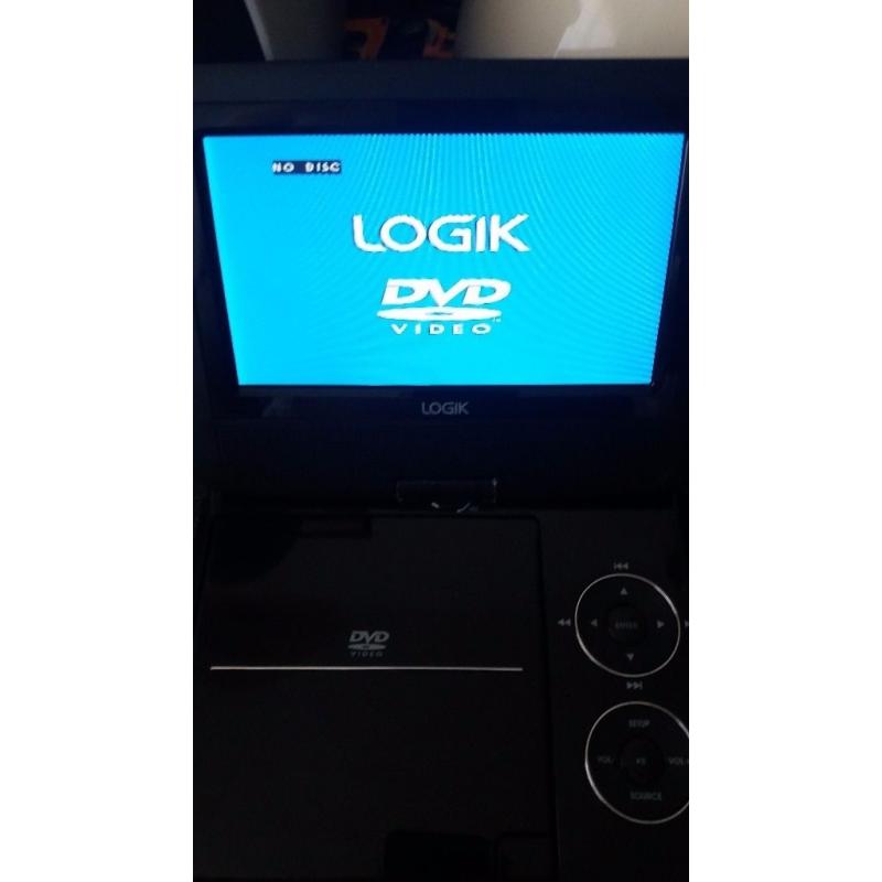 Logik 7 inch portable dvd player