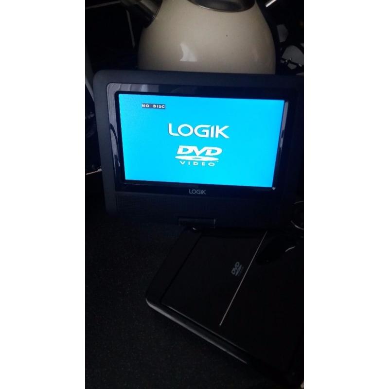 Logik 7 inch portable dvd player