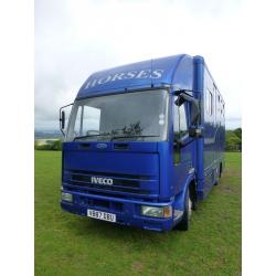 Ford Iveco 75E14 Eurocargo Horsebox With Air suspension Plated till July 2017