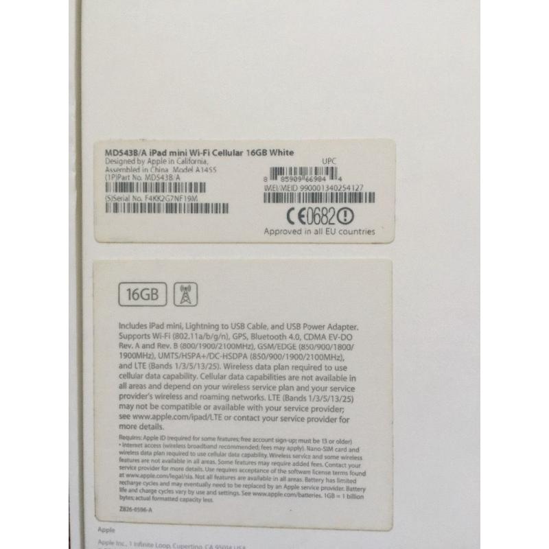 iPad mini cellular +wifi
