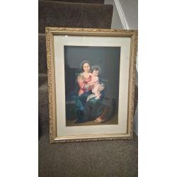 Two pictures - edwardian reproductions, will sell seperately
