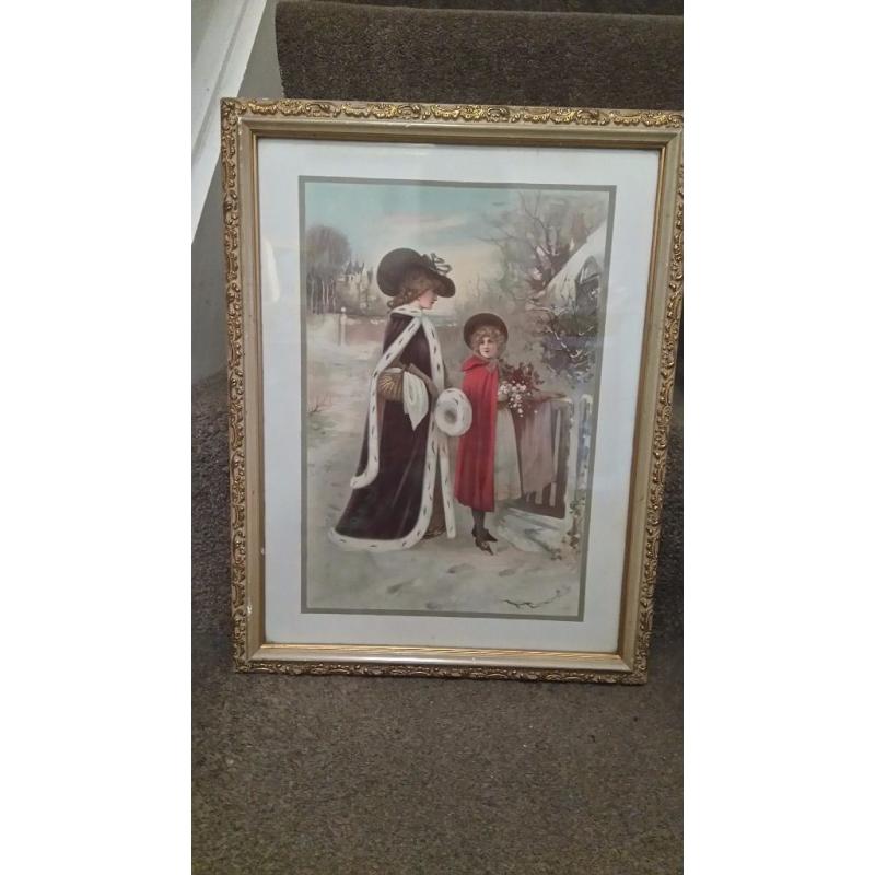 Two pictures - edwardian reproductions, will sell seperately