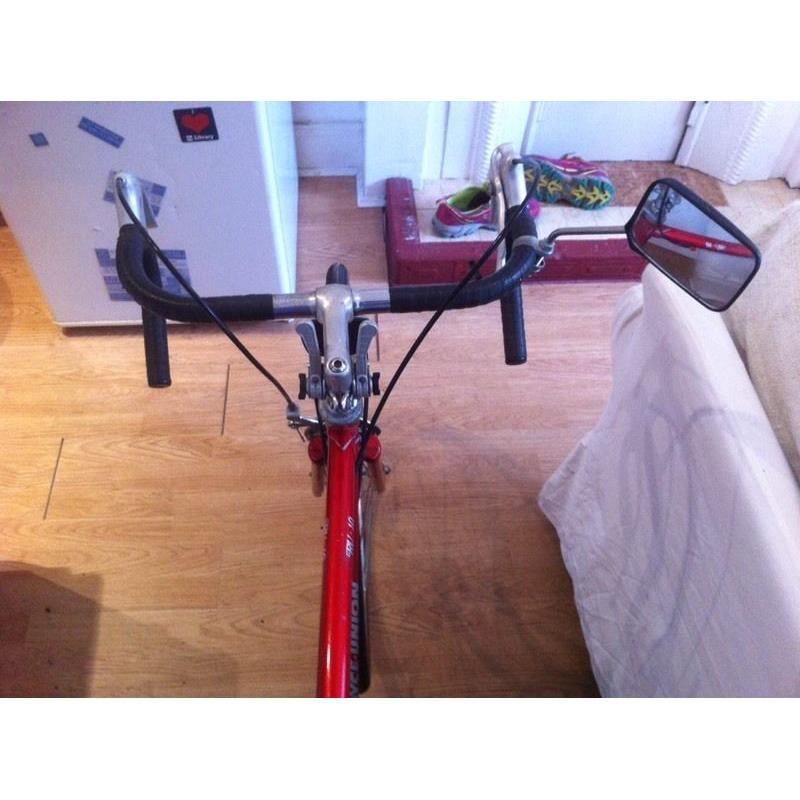 Beautiful red vintage road bike