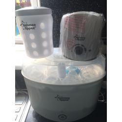 Tommee tippee steriliser and electric bottle warmer