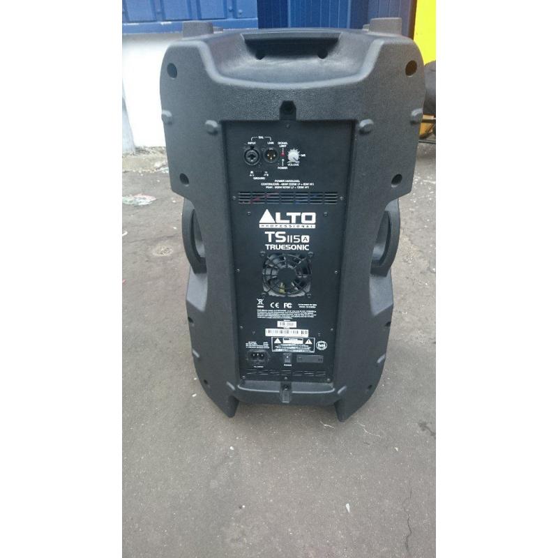 Alto Truesonic TS115A DJ / PA Speakers (Pair)