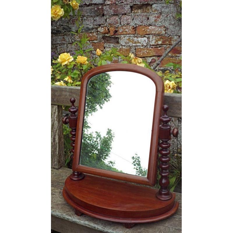 Antique table mirror