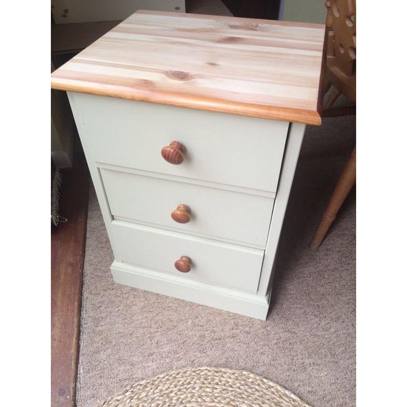 Refurbished Pine Bedside Table