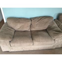 2 seater sofa bed & arm chair set matching