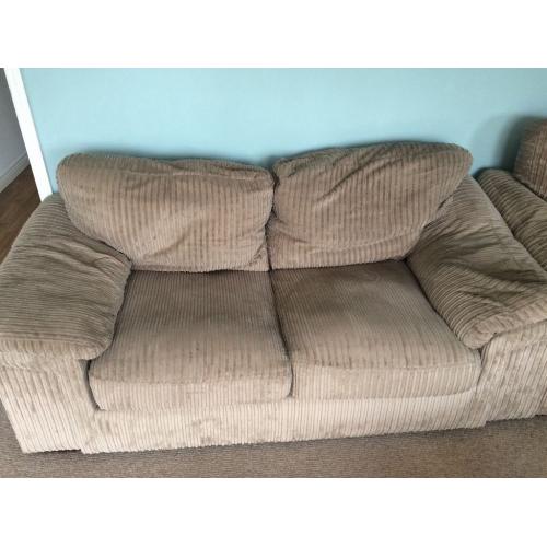 2 seater sofa bed & arm chair set matching