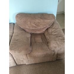 2 seater sofa bed & arm chair set matching