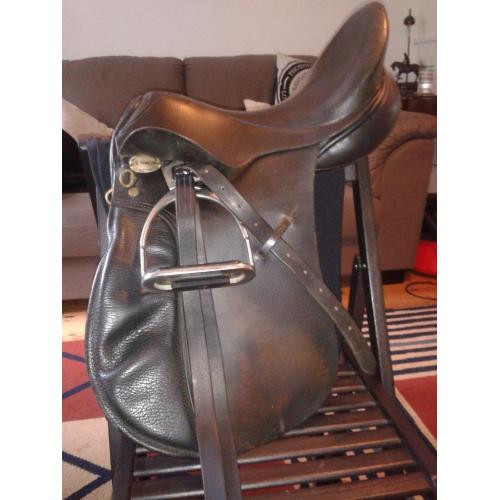 GP saddle (17") & Bridle (full size) with cavesson nose band