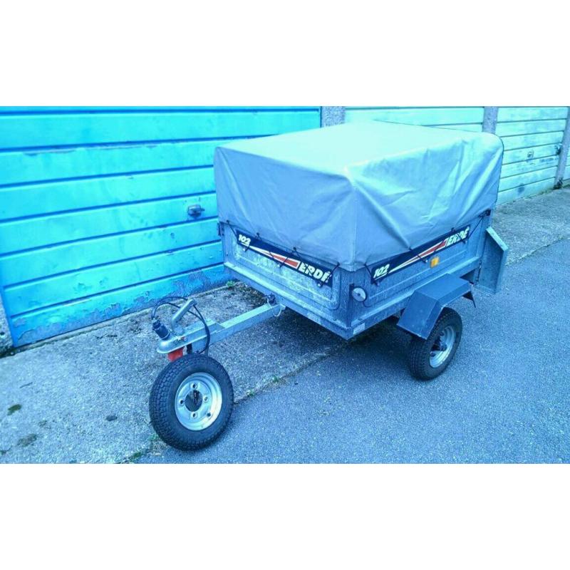 Trailer Erde 102 with high extension kit