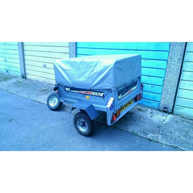 Trailer Erde 102 with high extension kit