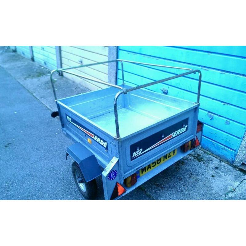 Trailer Erde 102 with high extension kit