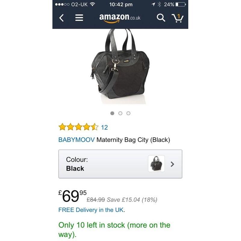 BabyMoov Black Changing Bag