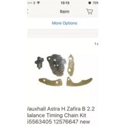 Astra h vectra Sri 150 Zafira signum balance chain kit