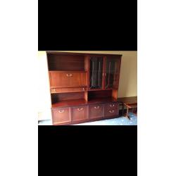 Mahogany display cabinet