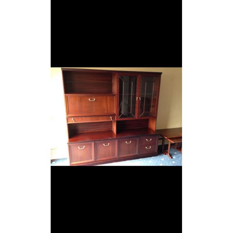 Mahogany display cabinet