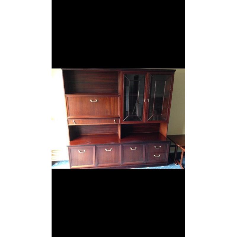 Mahogany display cabinet