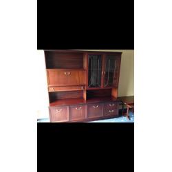 Mahogany display cabinet