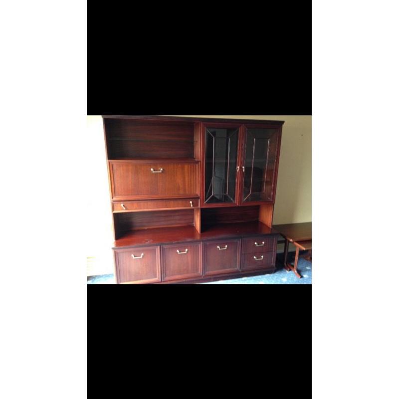 Mahogany display cabinet