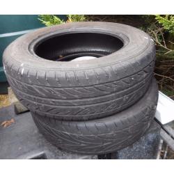 2 Tyres for Sale 195/65 R15