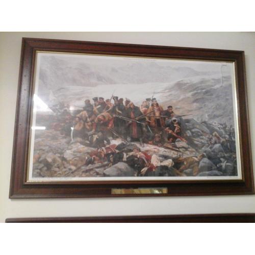 Last Stand at Gundamuck by William Barnes Wollen Framed Print