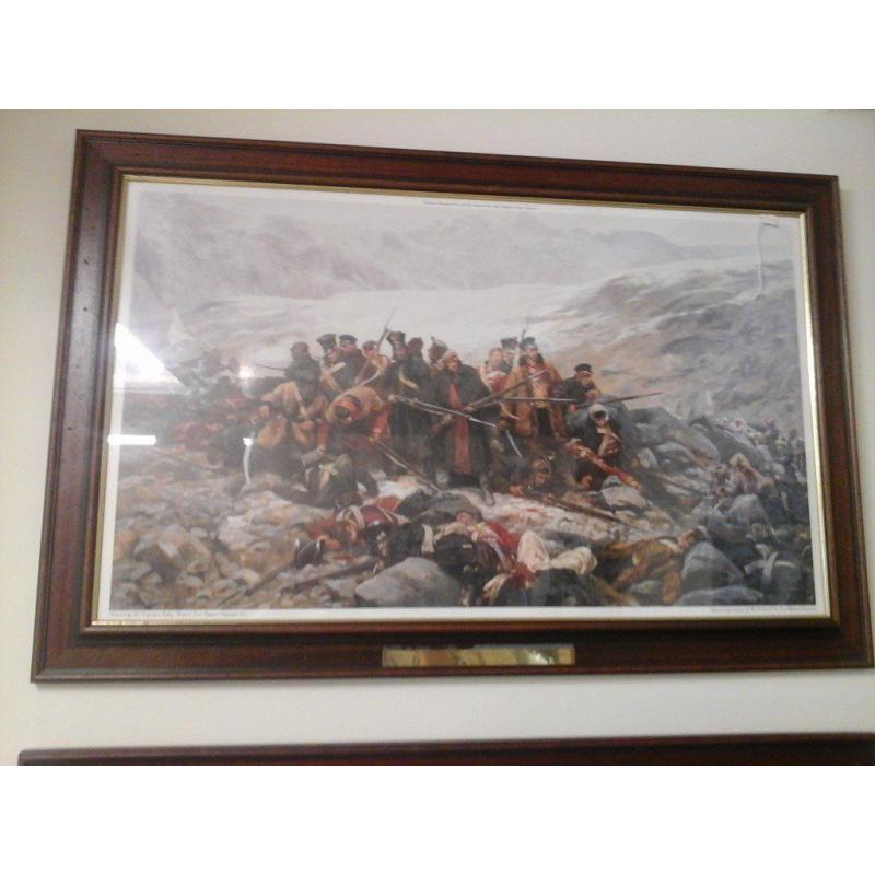 Last Stand at Gundamuck by William Barnes Wollen Framed Print