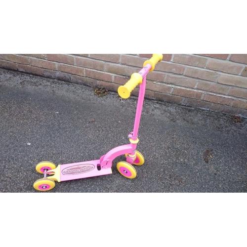Pink first scooter