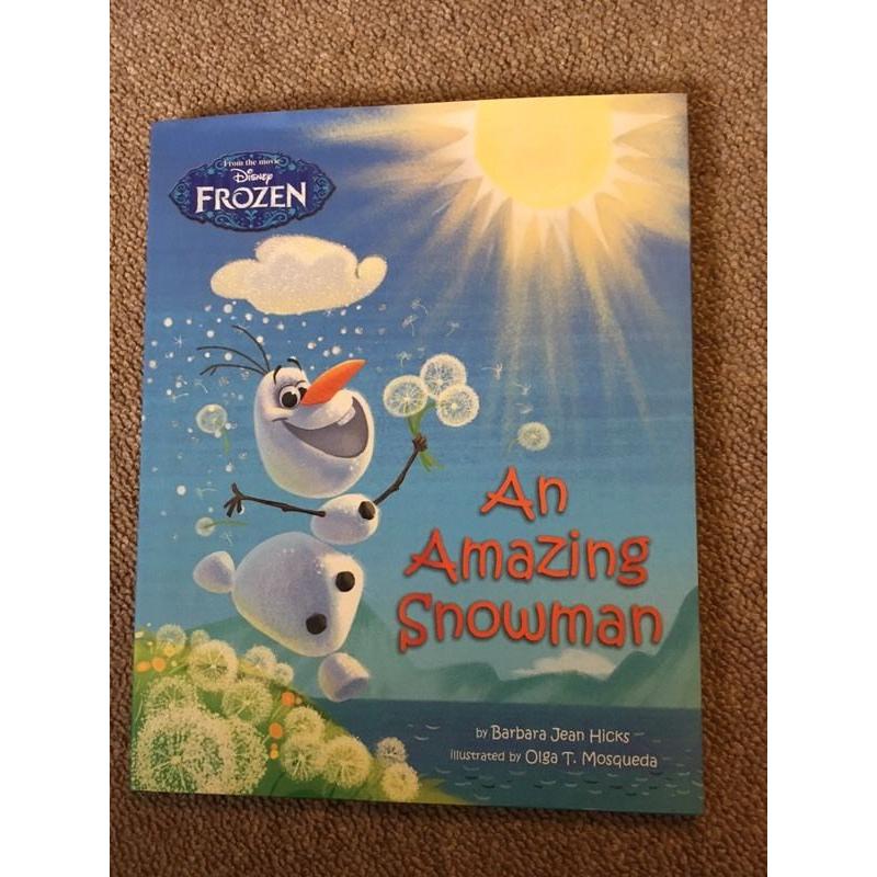 Frozen book 'An amazing snowman'