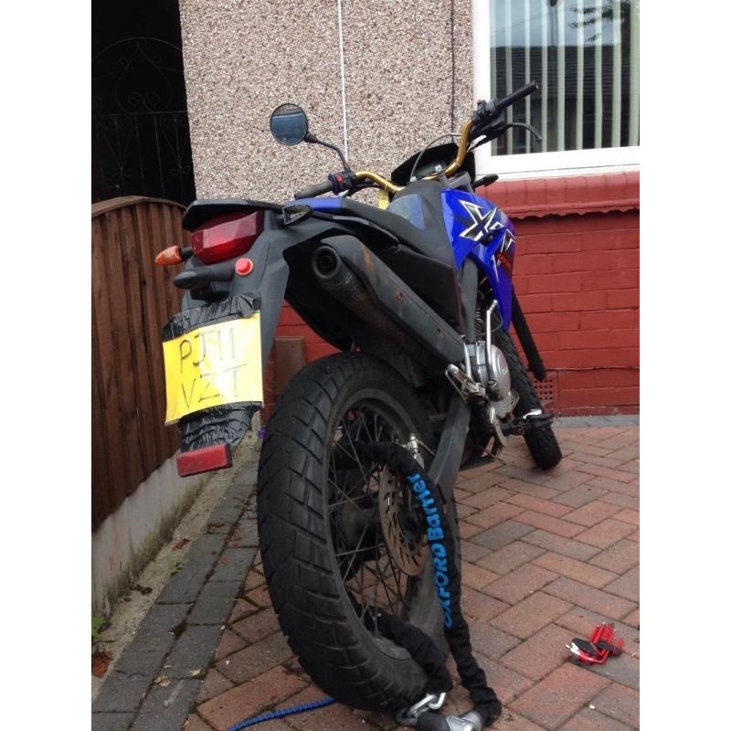 yamaha xt125r damaged spares or repair project trials motorcross motorbike