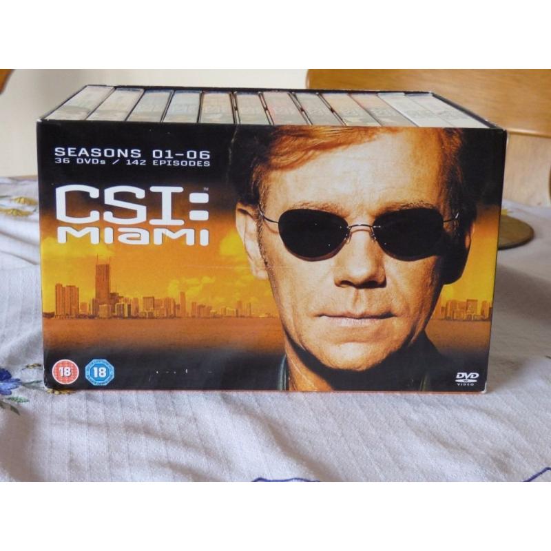 CSI MIAMI BOX SET SEASONS 01-06