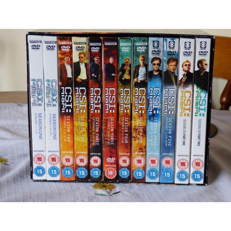 CSI MIAMI BOX SET SEASONS 01-06