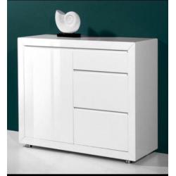 NEXT small white gloss sideboard
