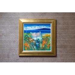 Jolomo (John Lowrie Morrison OBE) 59x59 expressionist oil painting - Scotland