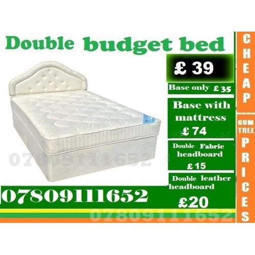 New Single, Double and King Size Budget Bed Frame with Mattress Range