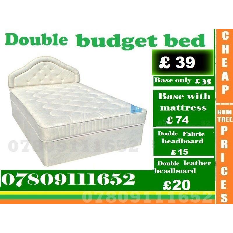 New Single, Double and King Size Budget Bed Frame with Mattress Range