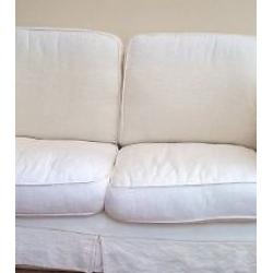 sofa 2 seater. cream. immaculate.
