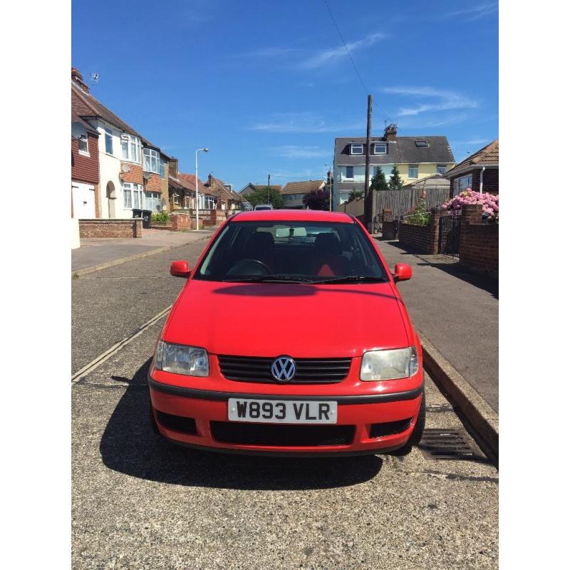 Volkswagen polo 6n 1.9 Sdi diesel red 5 door