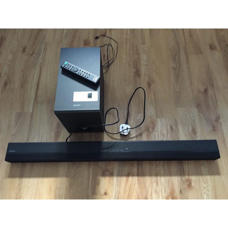 Sony sound bar and subwoofer