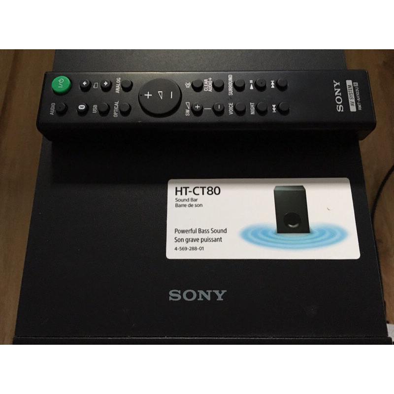 Sony sound bar and subwoofer