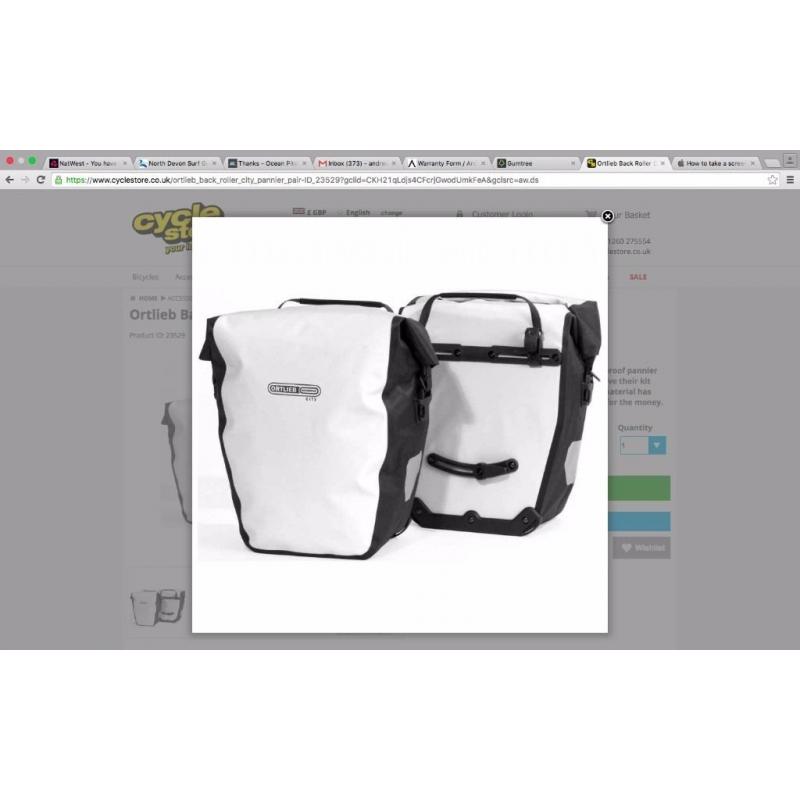 Ortlieb waterproof panniers